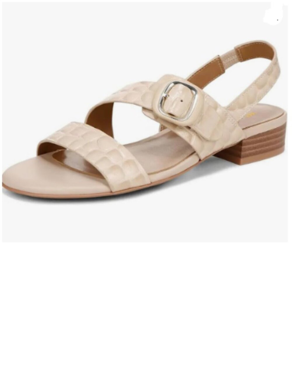 Wansseny Pale Apricot Comfortable Open Toe Adjustable Strap Buckle Sandals